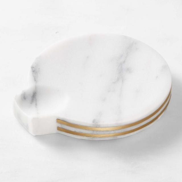 Marble & Brass Wine Coaster