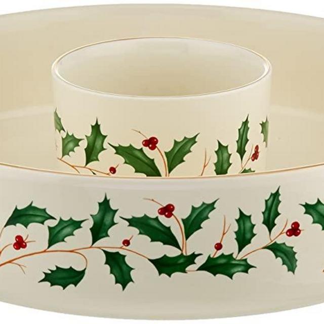 Lenox Holiday Chip & Dip Set