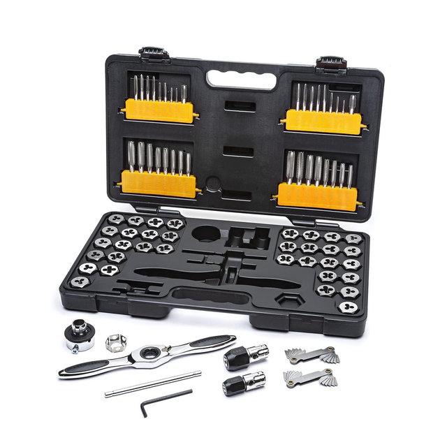 GEARWRENCH 77 Piece Ratcheting Tap and Die Set, SAE/Metric - 3887