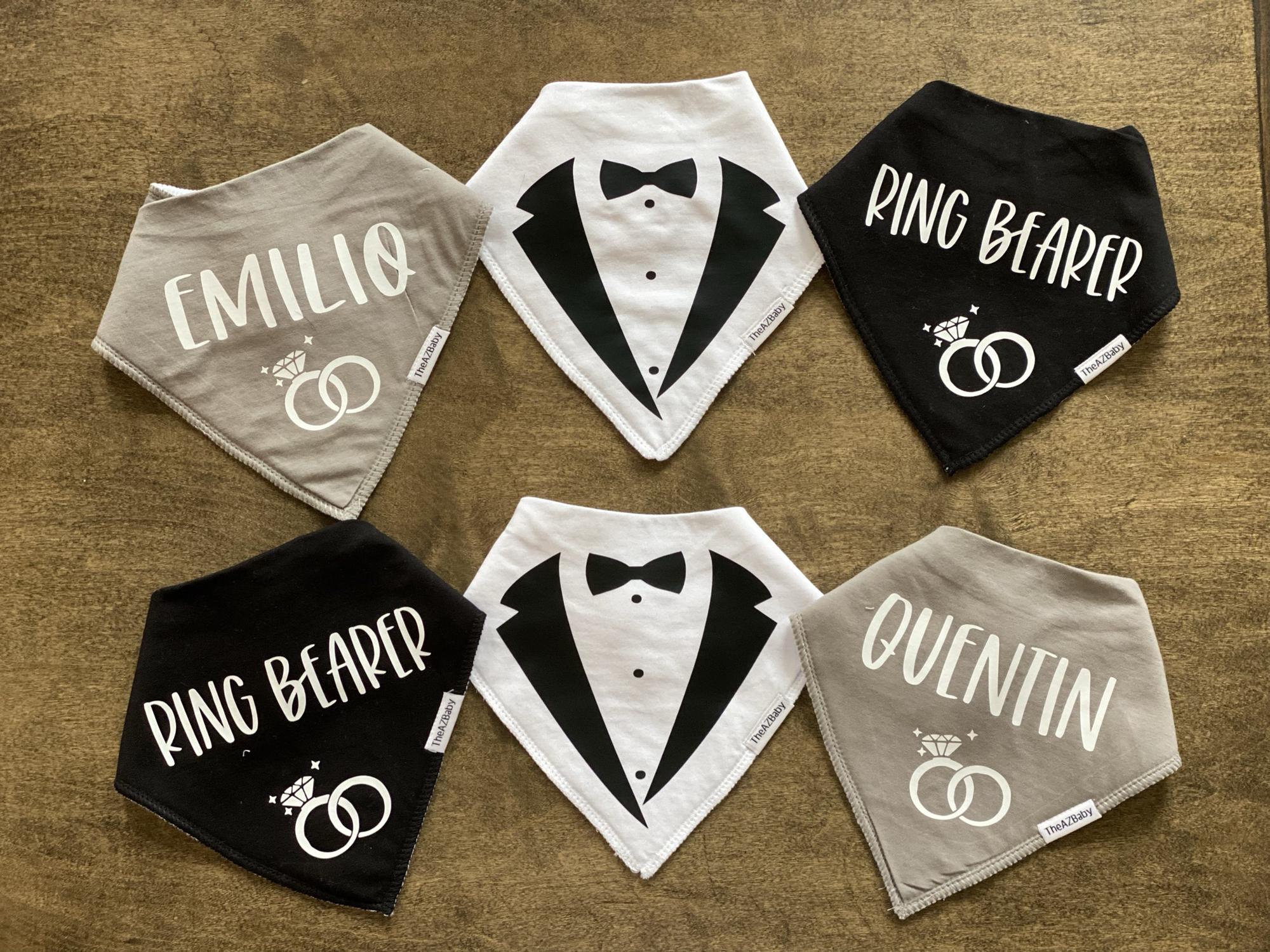 Ring Bearer gifts made by the Bride for the Twins