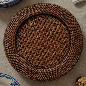 Rattan Charger, Brown