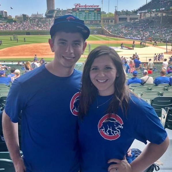 His favorite team is the Cubs so going to a game together was a must!