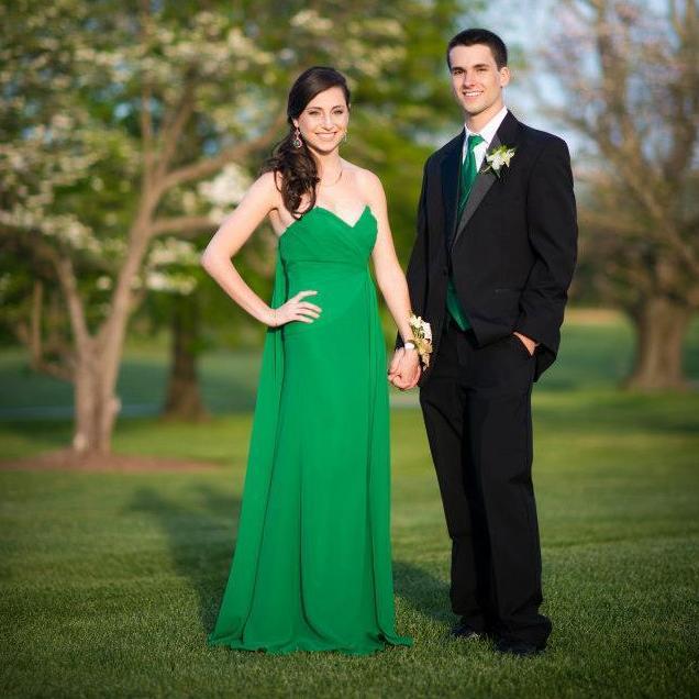 Maggie's senior year homecoming. In case you didn't know, Maggie's fave color is green!