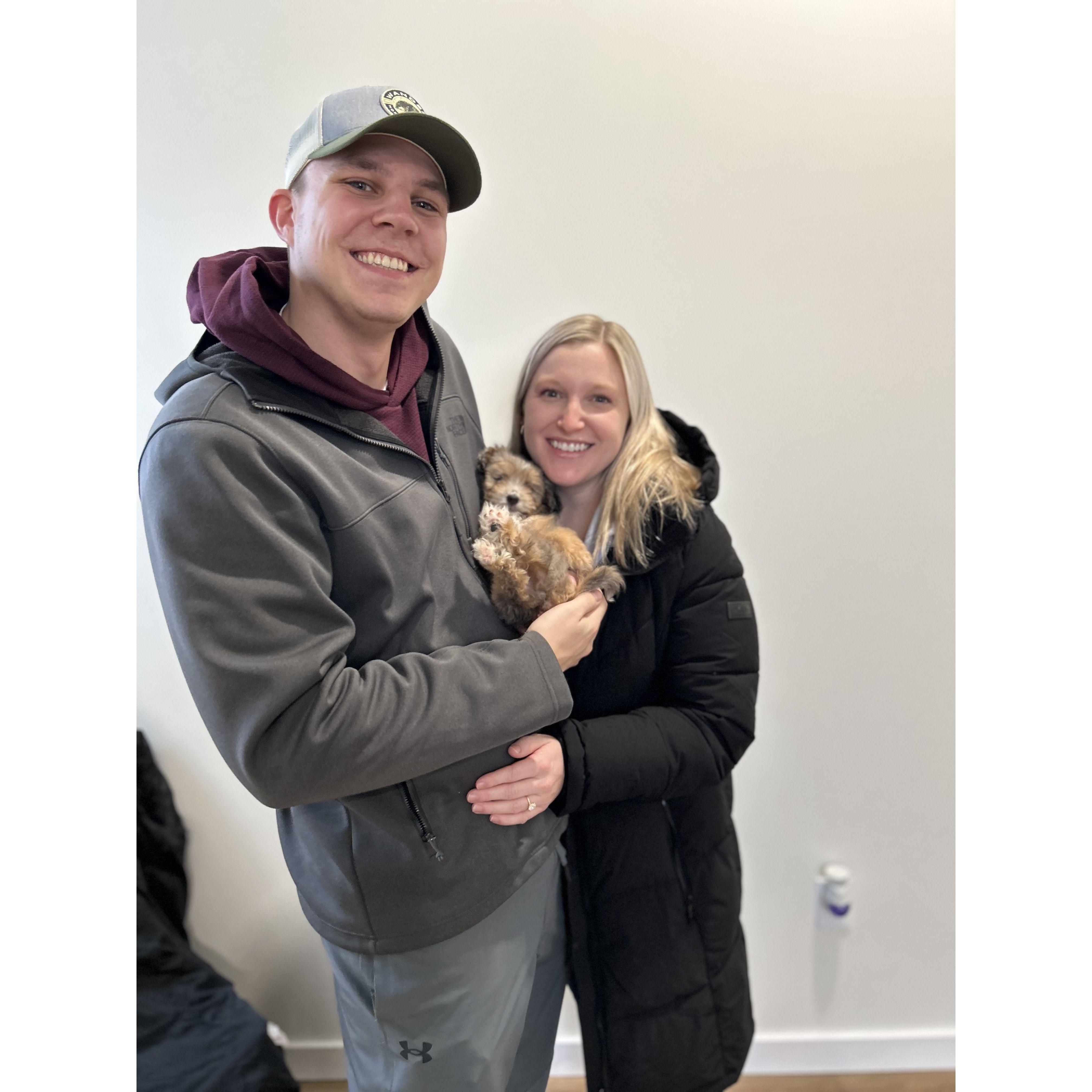 The day we picked up Cooper 1/4/25