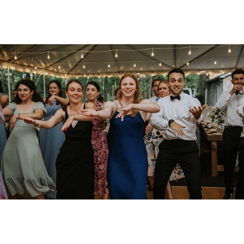 We always bring the energy to the wedding dance floor