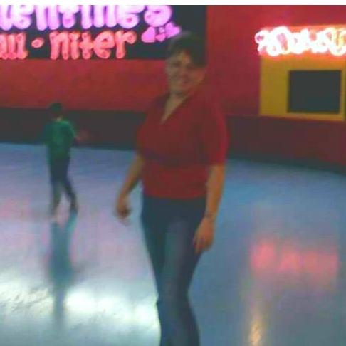 Debra's specialty since high school, roller skating