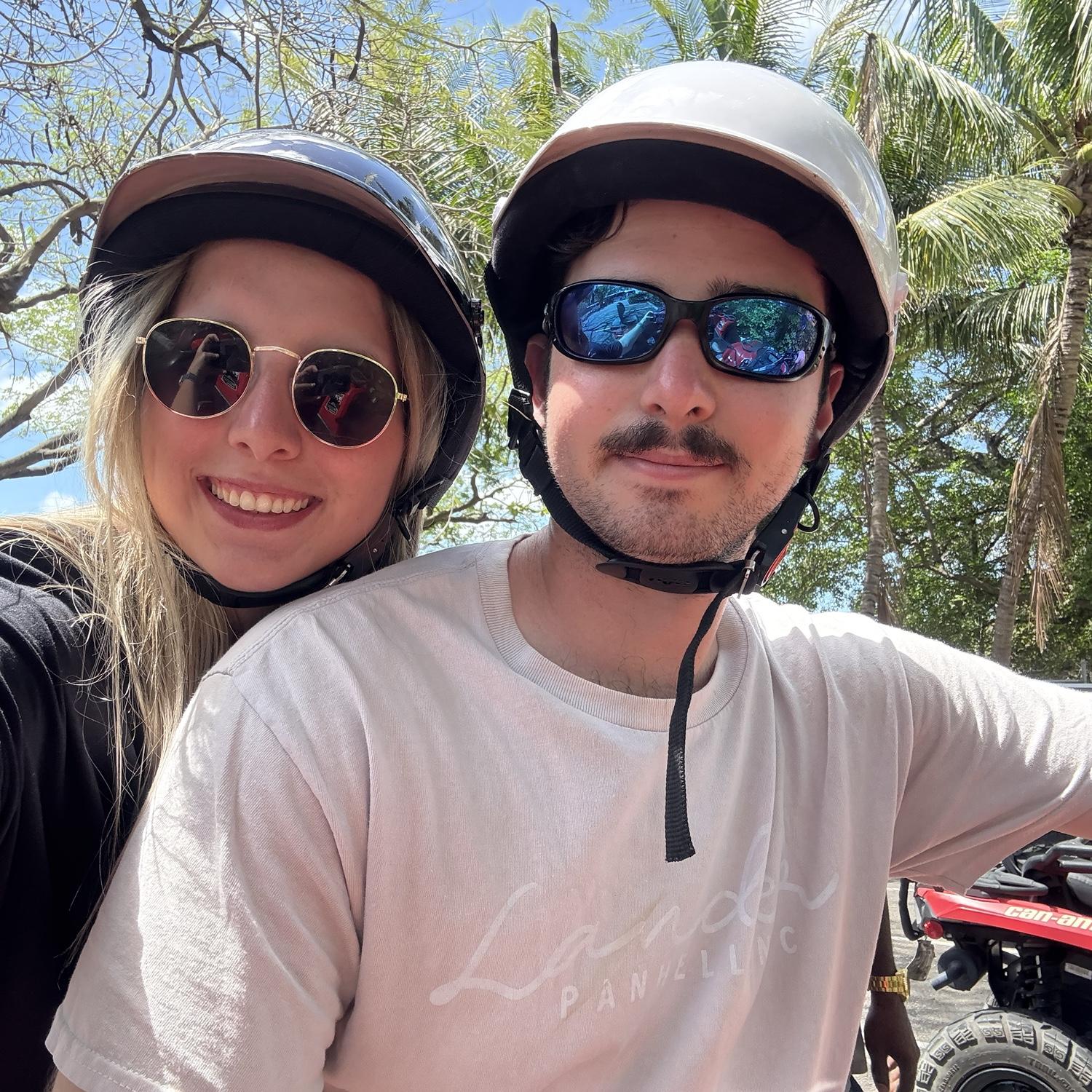 Riding around touring on RV's