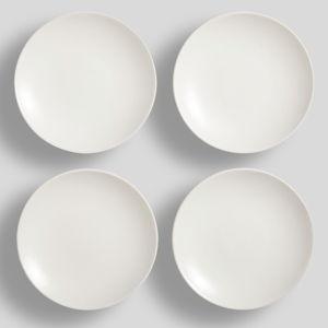 Mason Stoneware Appetizer Plates - Matte Ivory - Set of 4