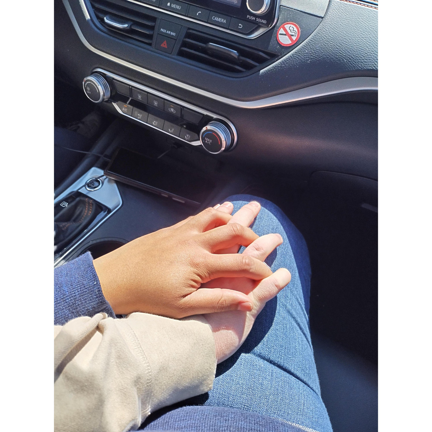 Whenever we went to see each other, a photo of us holding hands was almost always guaranteed.