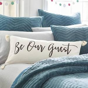 Be Our Guest Lumbar Pillow | Grandin Road