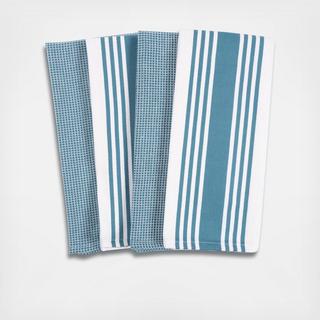 Madison Waffle Kitchen Towel, Set of 4