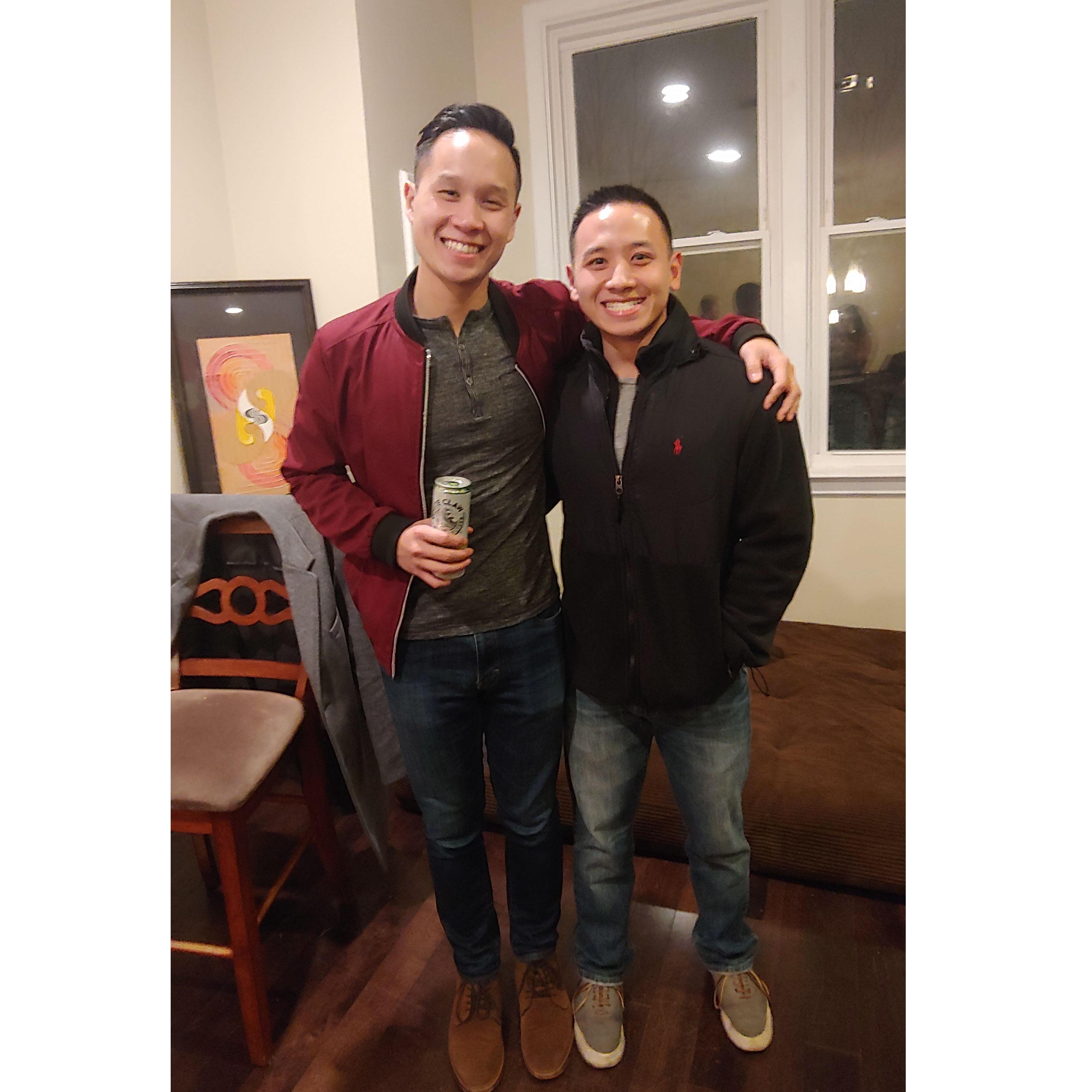 Nick and his big bro, Mickey - 2018
