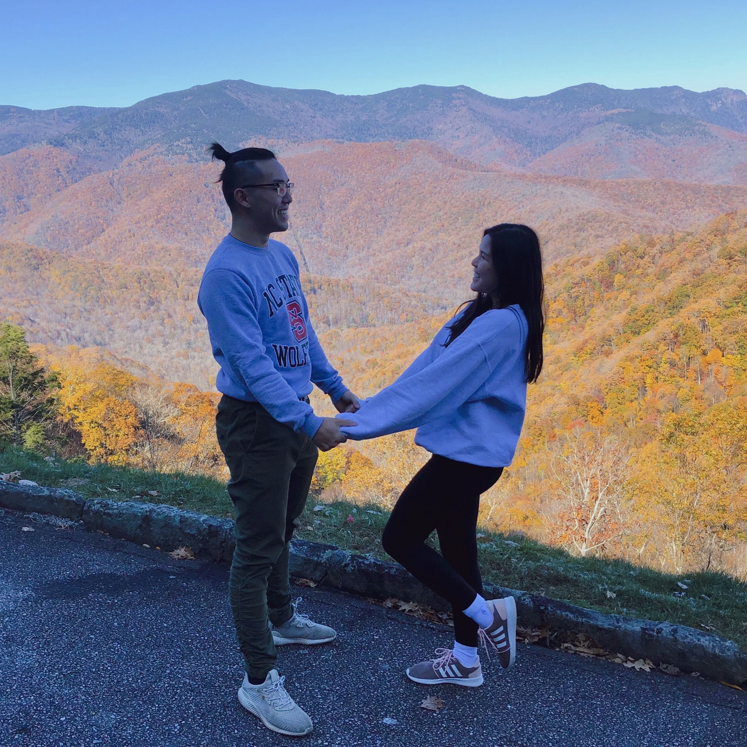 Our first road trip to the Blue Ridge Mountains as a couple!