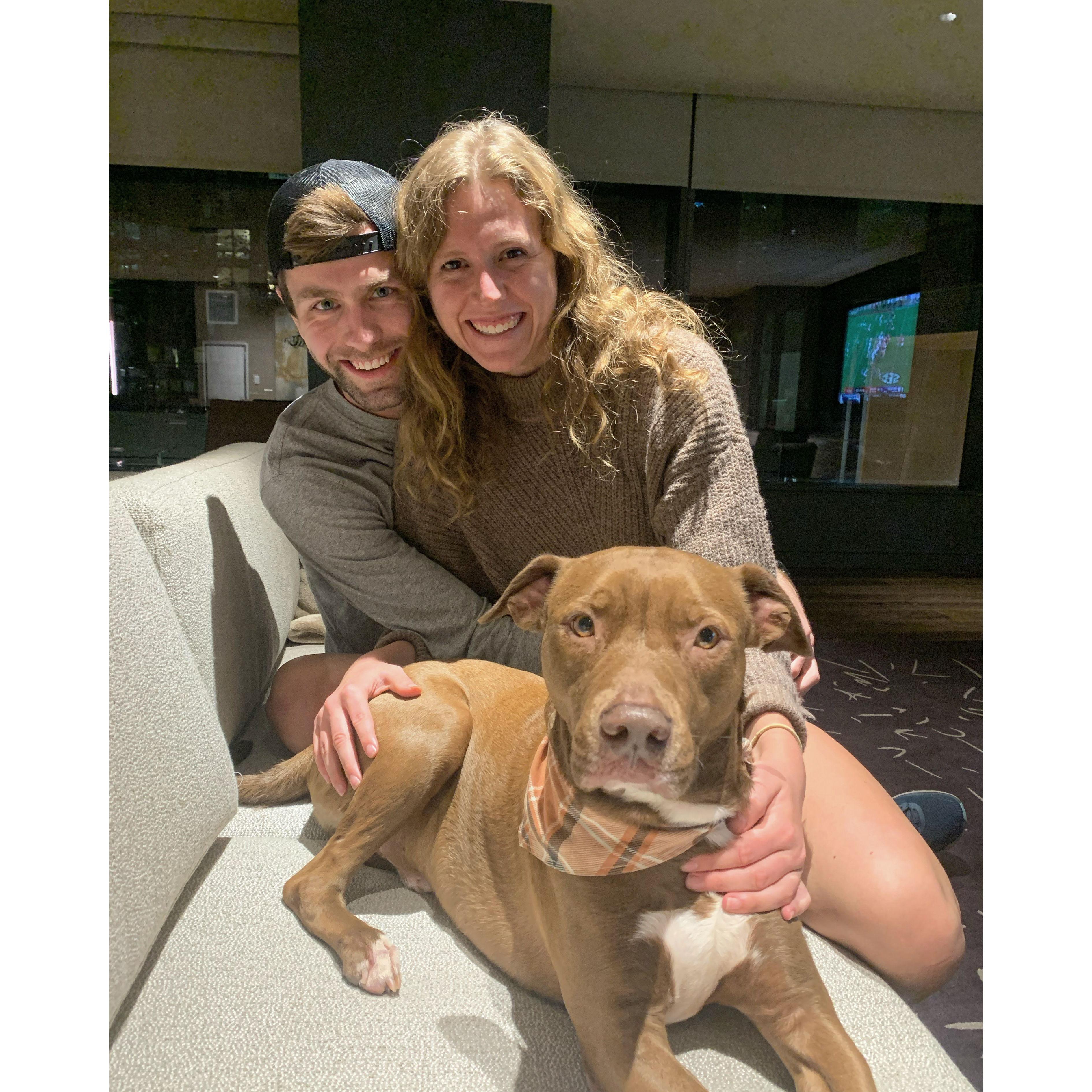 One of our first family pictures (minus Georgie)