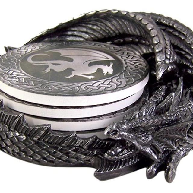 Dragon Coaster Holder With 4 Coaster Set