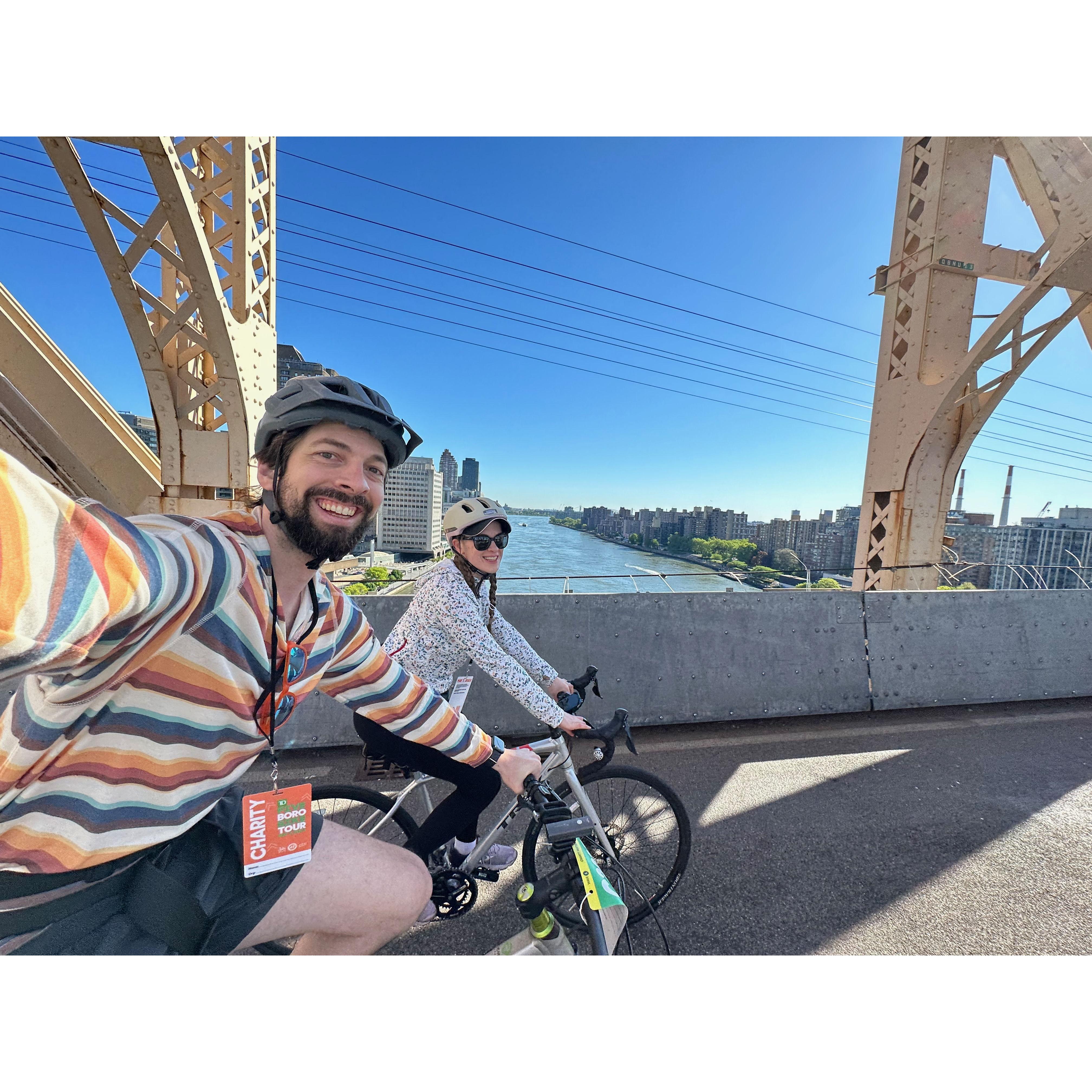 Our first Five Boro Bike Tour - May 2023