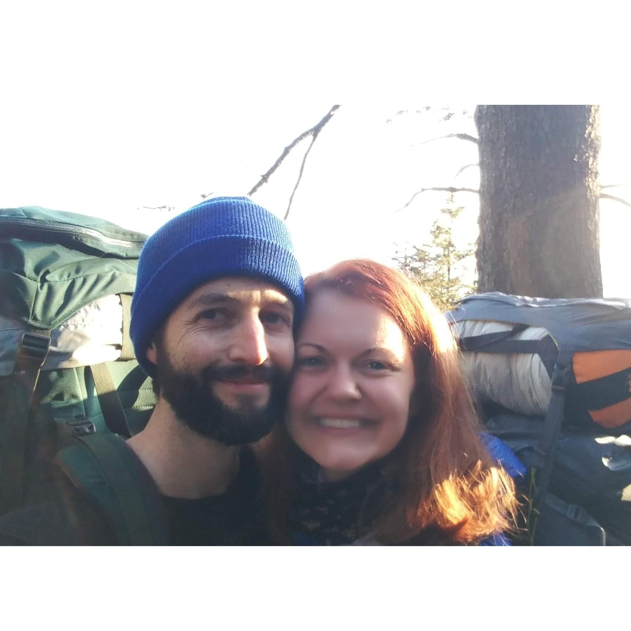 First backpacking trip together. Washington Coast.