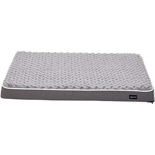 AmazonBasics Ergonomic Foam Pet Bed For Cats or Dogs
