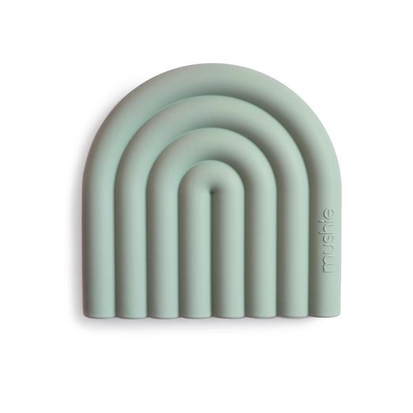 MUSHIE Rainbow Teether (Cambridge Blue)