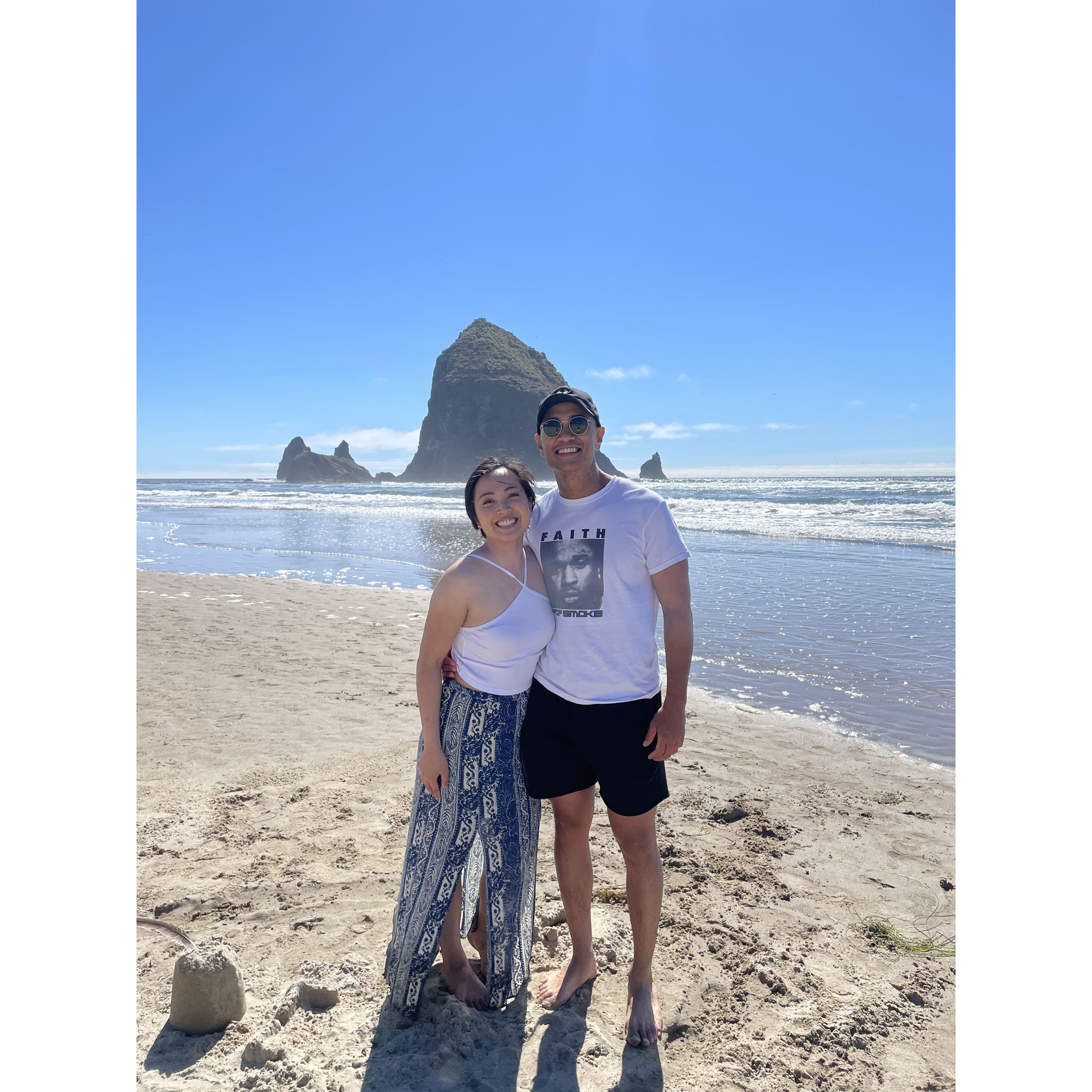 August 15, 2022: A foreshadowing of the future proposal site: Cannon beach.