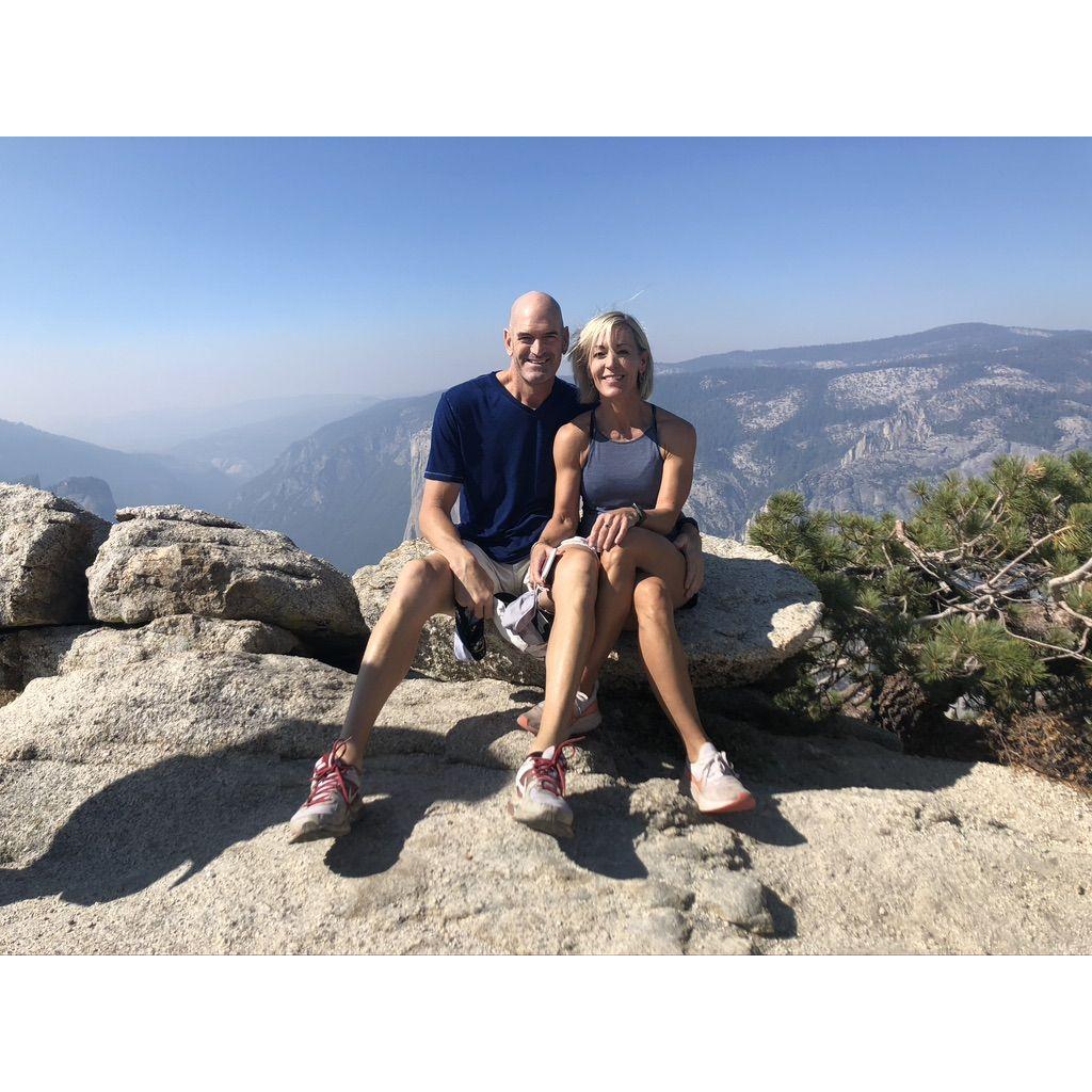 Yosemite. We were brave enough to take the kids, a boyfriend and friends on a vacation early in our relationship. (October 2020)