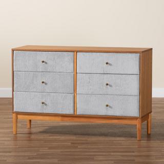 Taylin Mid-Century Wood 6-Drawer Dresser