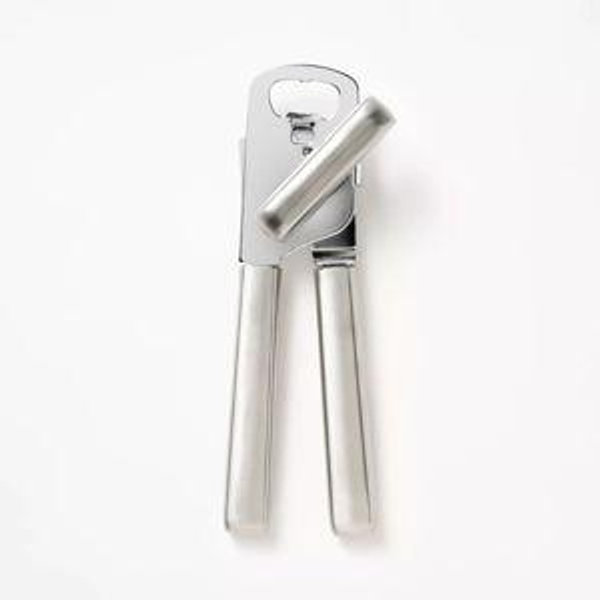 Stainless Steel Manual Can Opener - Figmint™ - Color: Silver