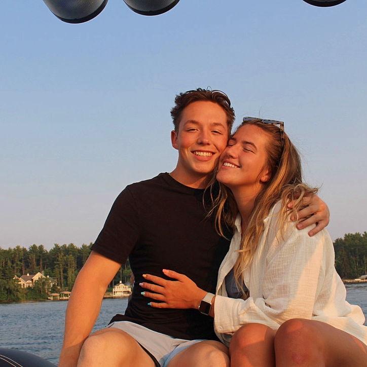 Where Jack and Libby's story first started, on a boat in the middle of Gull Lake