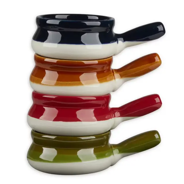 Certified International Handled Soup Crocks (Set of 4)