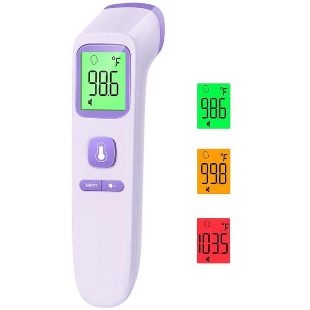 No-Touch Thermometer for Adults and Kids, Digital Accurate Baby Thermometer with Fever Alarm, 1 Second Fast Result, FSA HSA Eligible, Easy to use, 2 in 1 Mode