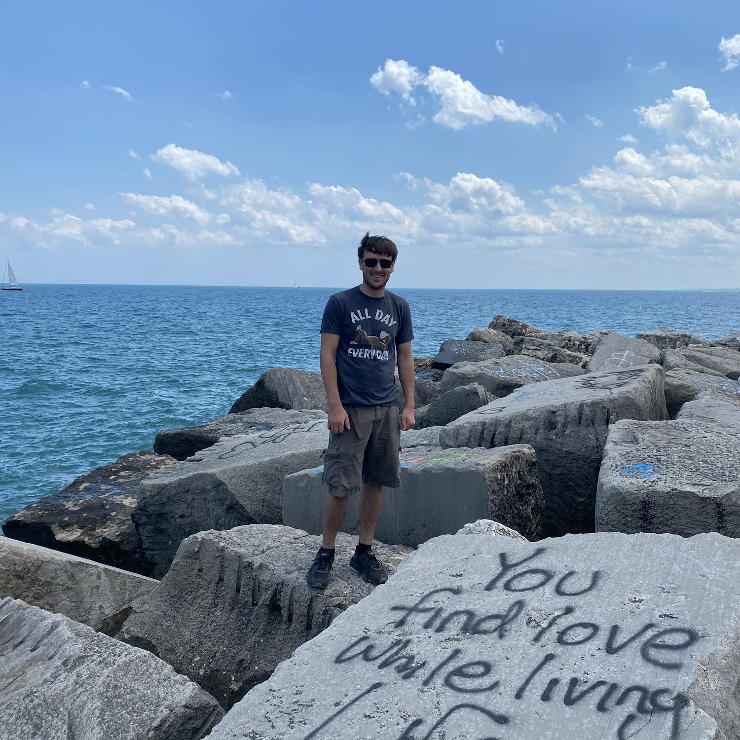 Foster took Miranda to his favorite childhood spot— the Kenosha Waterfront. Little did they know, but this is the same place where Foster would propose almost 5 years later.