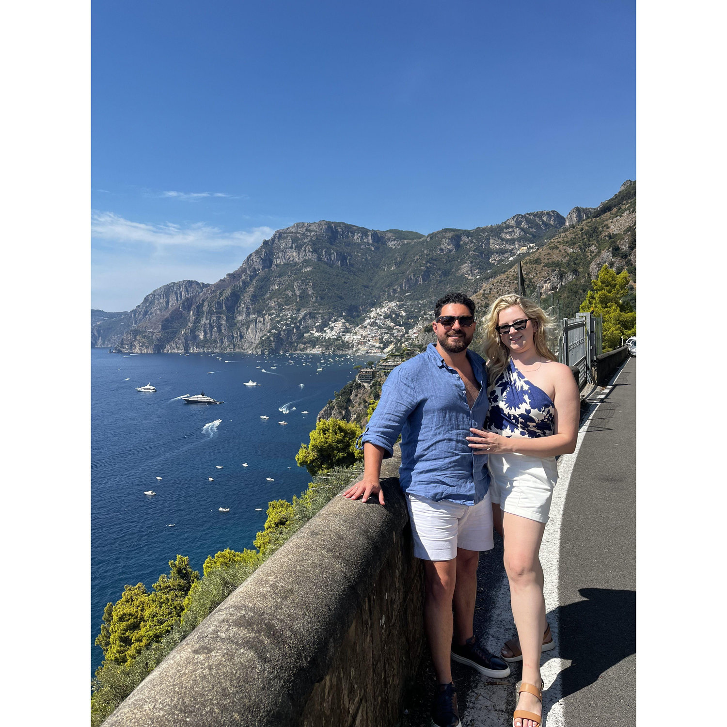 We went to Italy with our best friends and took a trip to Positano