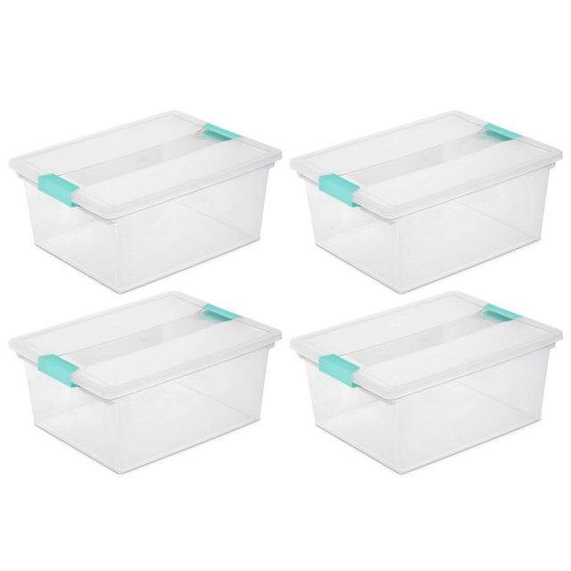 Sterilite Mini Clip Box, Stackable Small Storage Bin with Latching Lid, 6  Pack, 6pk - Foods Co.