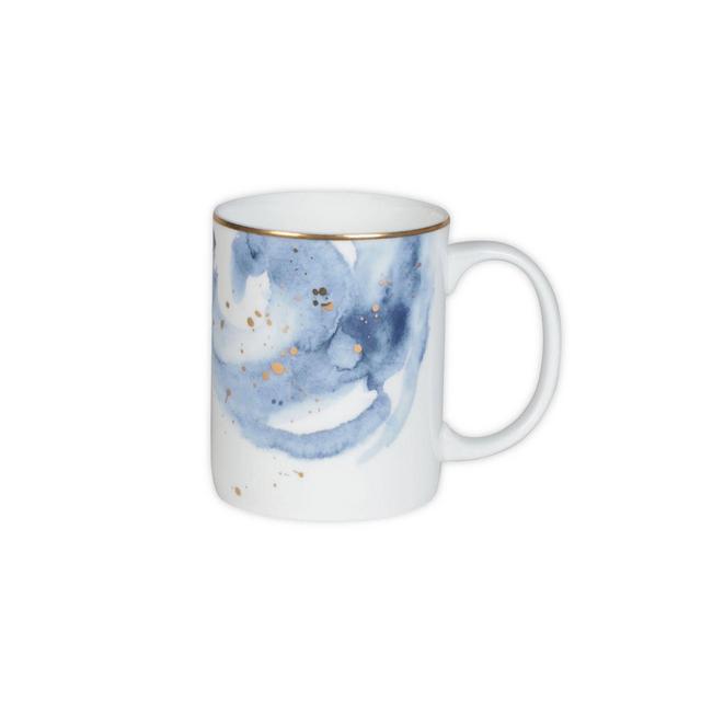 Olivia & Oliver™ Harper Splatter Gold Mugs in Blue (Set of 4)