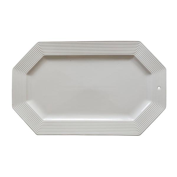 Nora Fleming Pinstripe octagonal platter