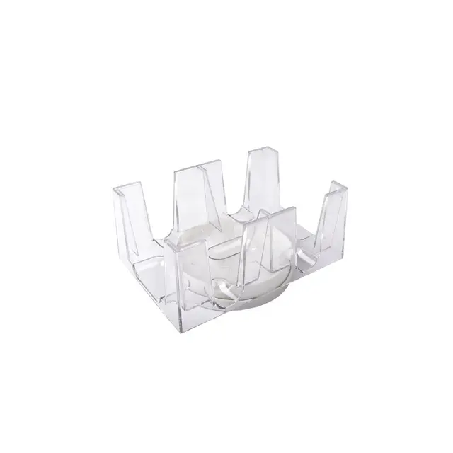 GSE 6-Deck Revolving Canasta Card Tray, 360° Rotating Playing Card Holder, Swivel Card Holders