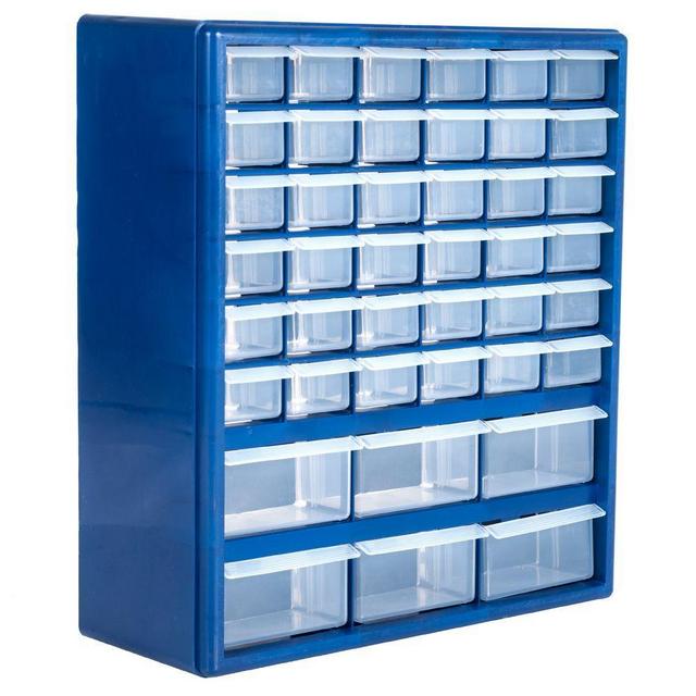 42-Compartment Storage Box Small Parts Organizer