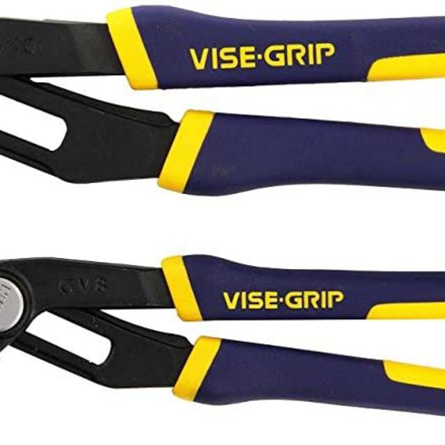 IRWIN VISE-GRIP GrooveLock Pliers Set, V-Jaw, 2-Piece (2078709)