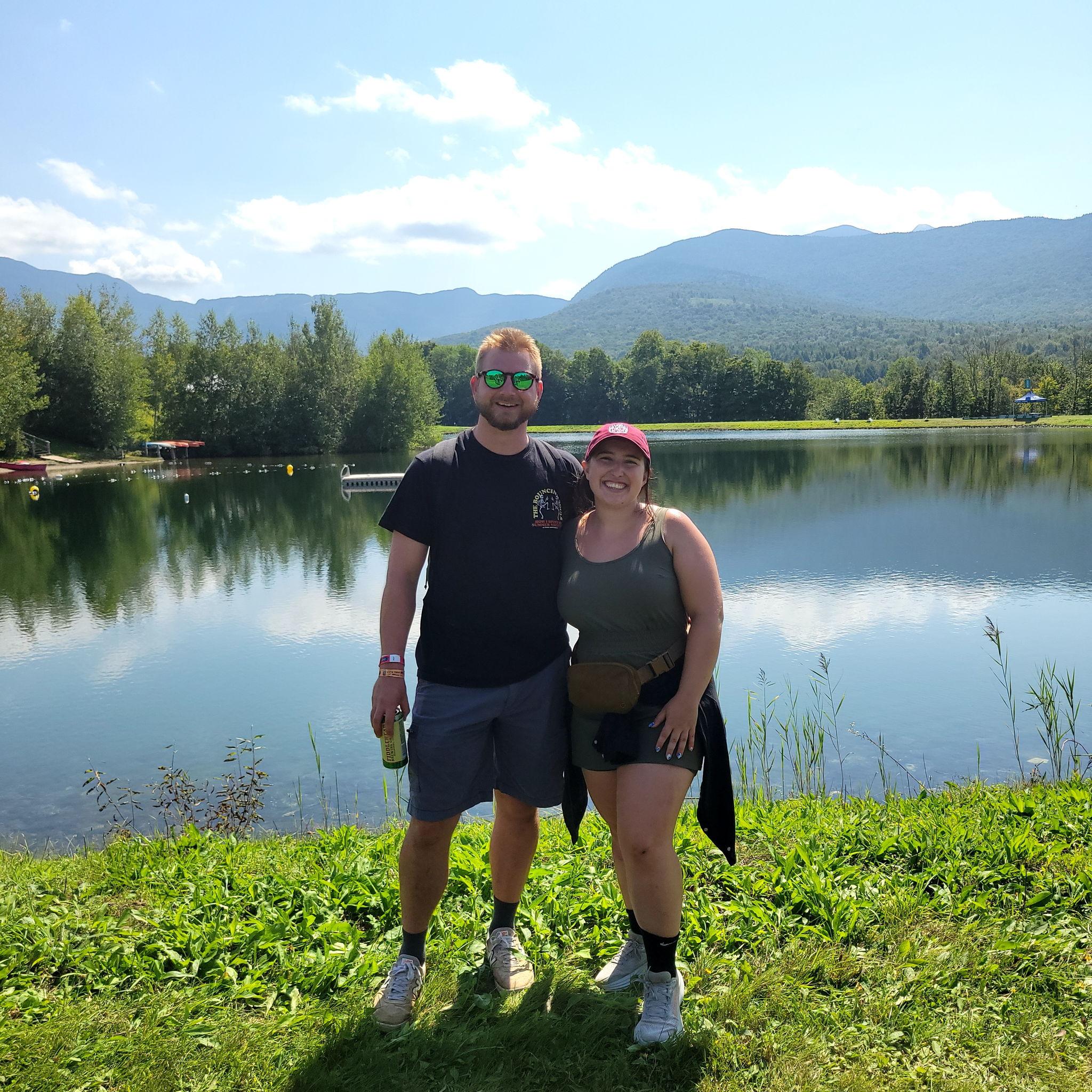 Gabe & Alyssa at the Disc Golf World Championships in Smugglers Notch, VT. September 2023