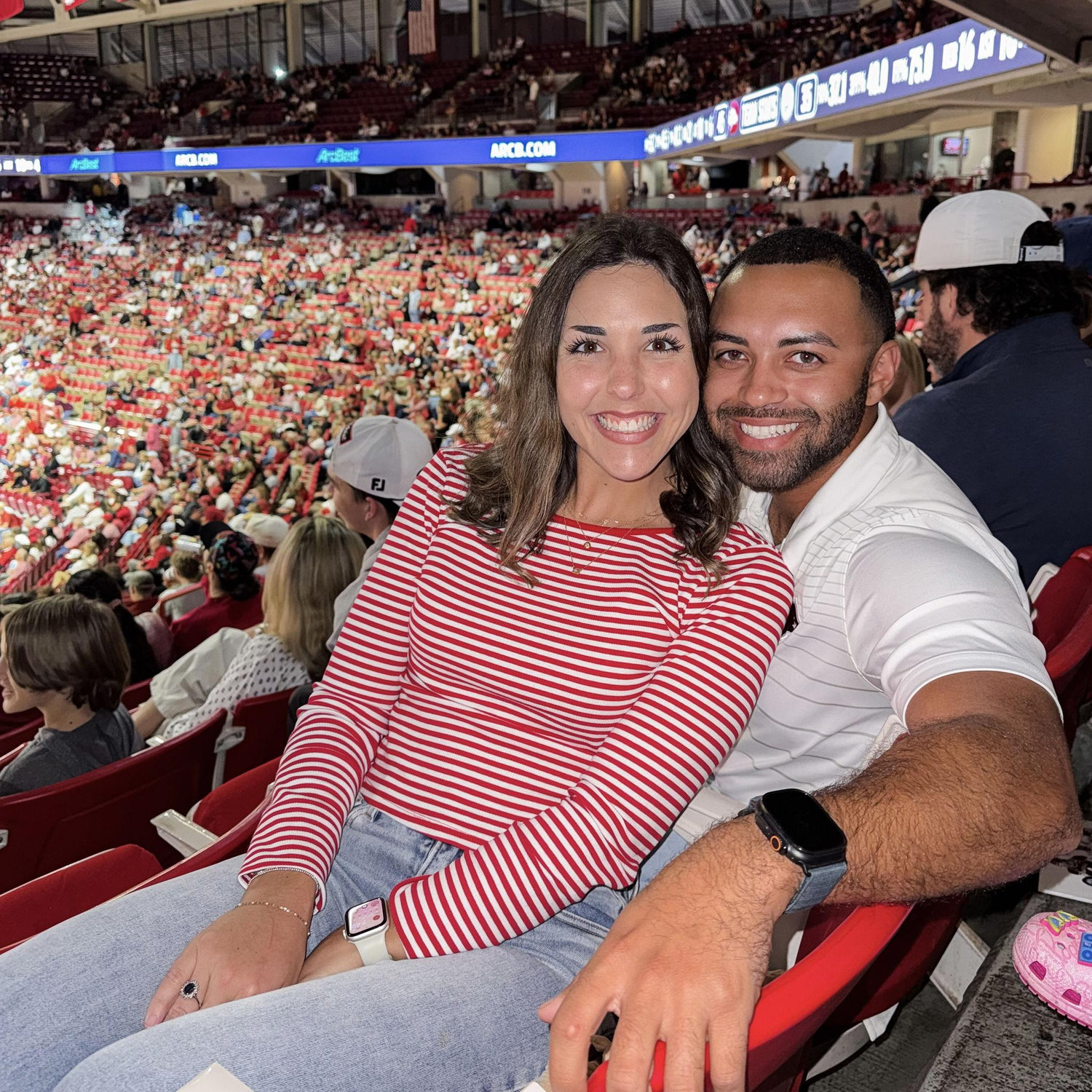 1st collegiate sports event together!