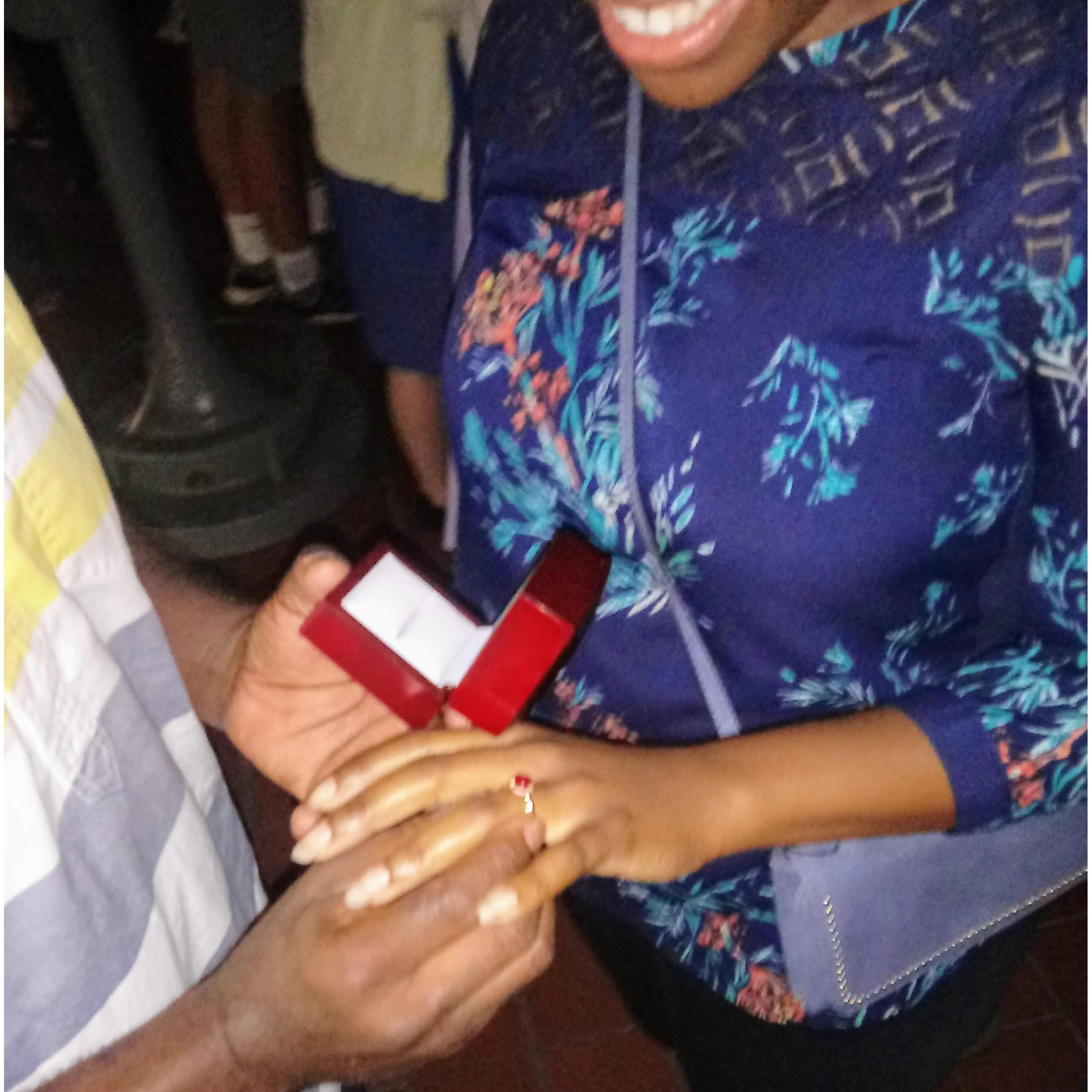 She said Yes!