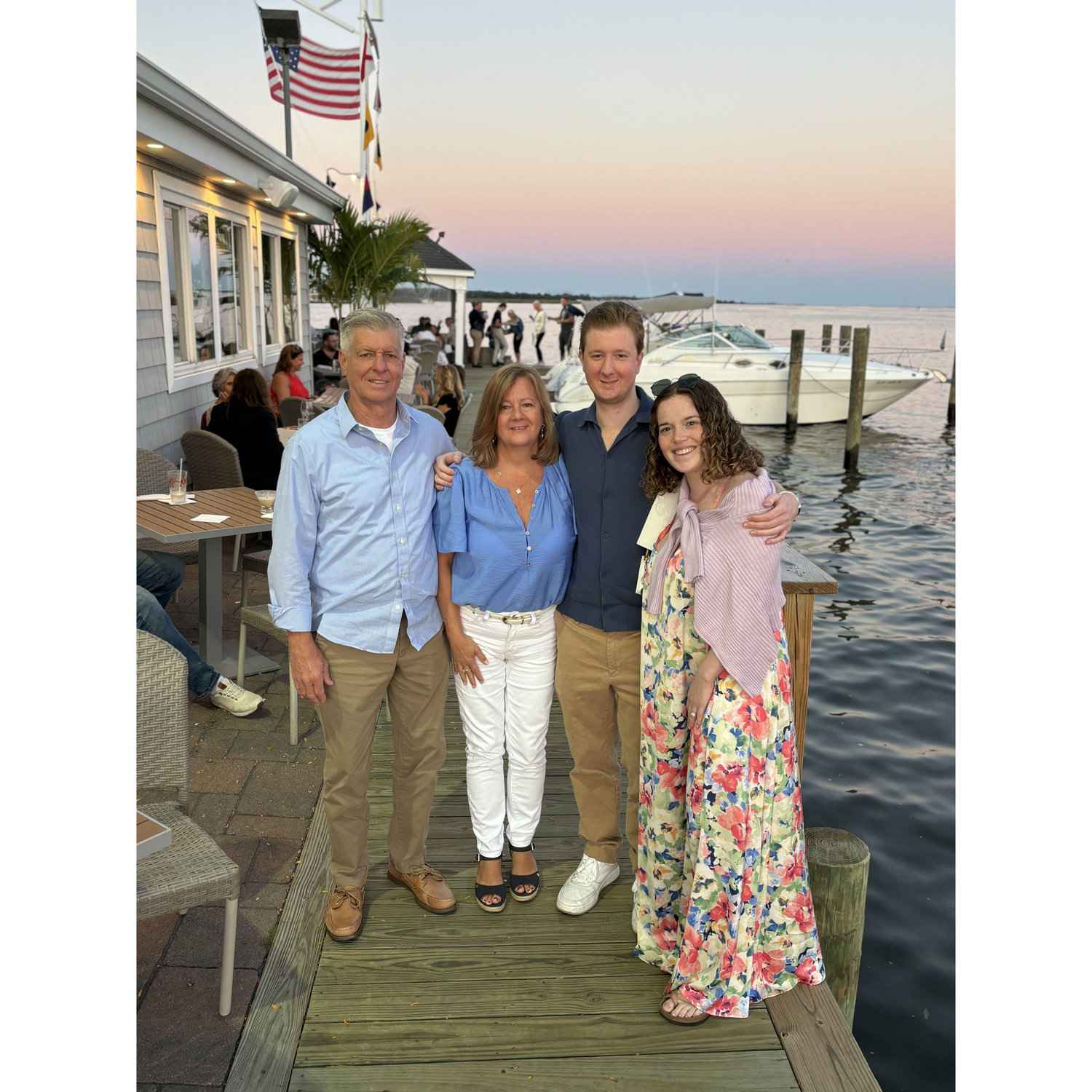 Dinner at the rehearsal dinner place
