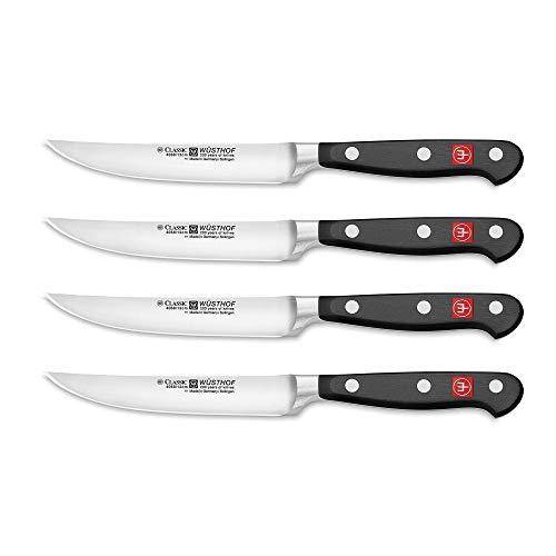 KitchenAid Gourmet 4-Piece Stainless Steel Steak Knife Set, Crate & Barrel