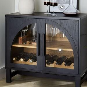 Better Homes & Gardens Juliet Arch Door Kitchen Console, Black Finish