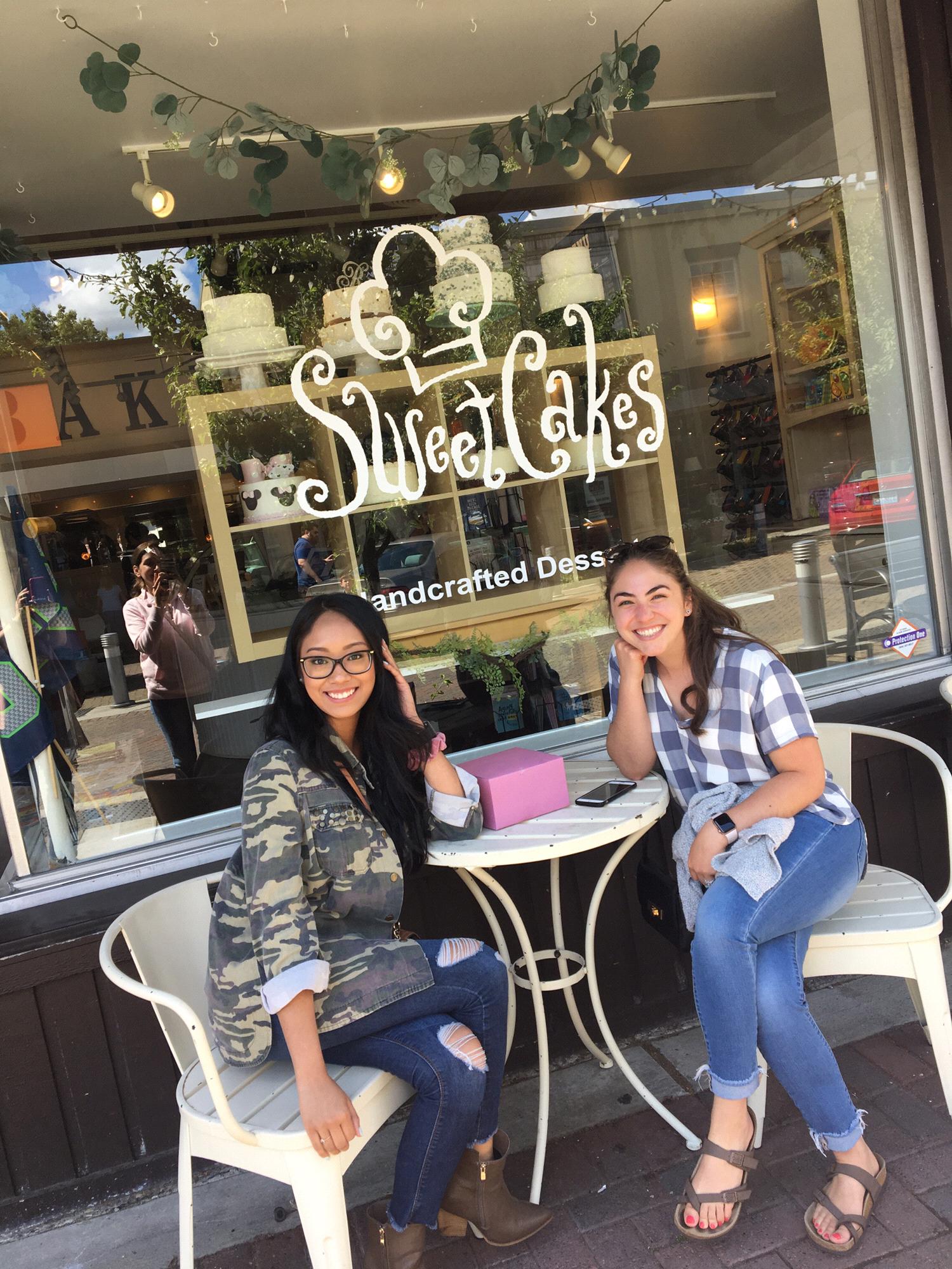 Cake Tasting with our Maid of Honor, Lorele!