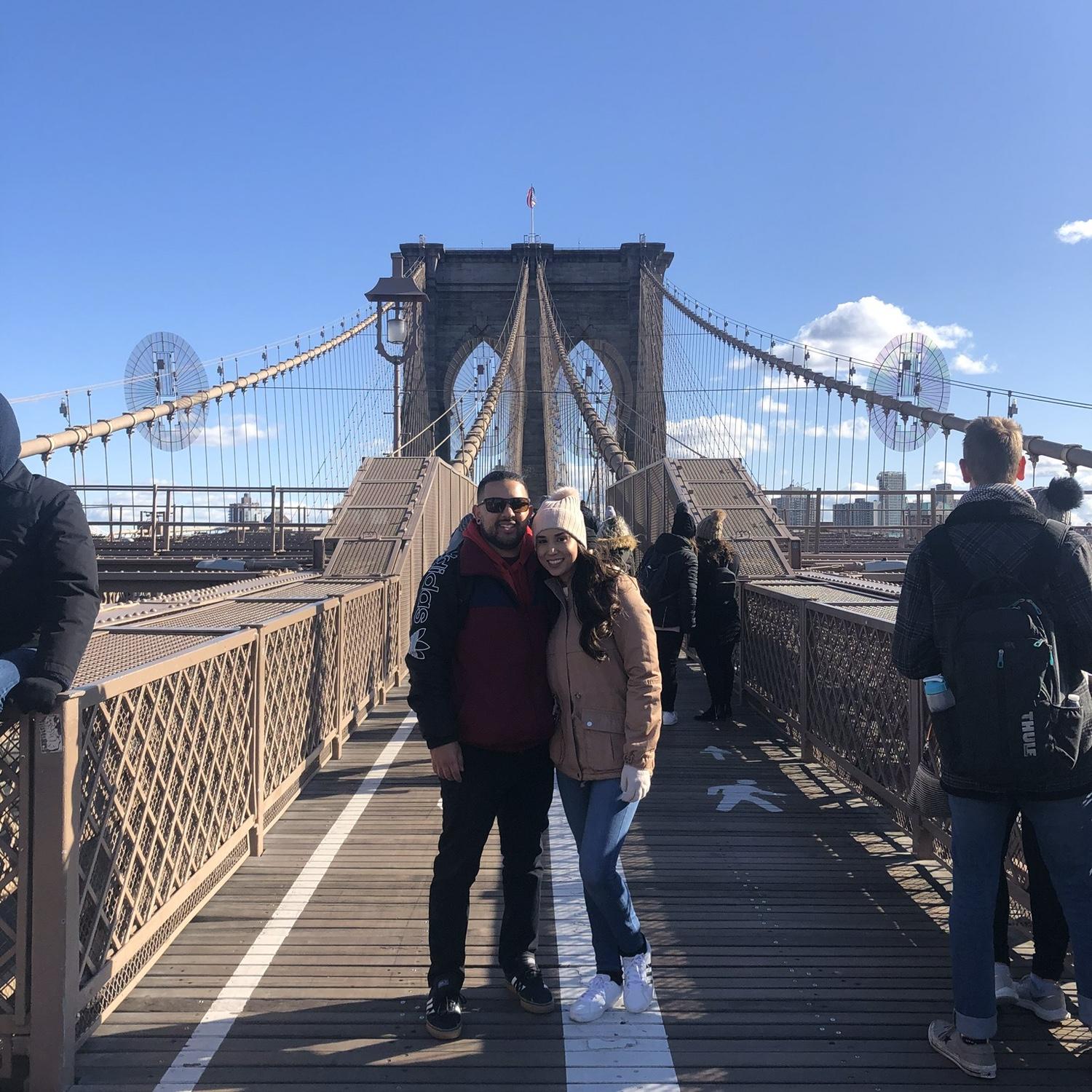 Views from the Manhattan Bridge, New York was our first big trip together!