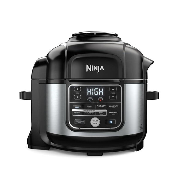 Ninja Foodi PRO 10-in-1 Pressure Cooker, 6.5-Quart, with Air Fry, TenderCrisp Technology, Slow Cook, Steam, Sous Vide, Ceramic-Coated Nonstick, Dishwasher Safe