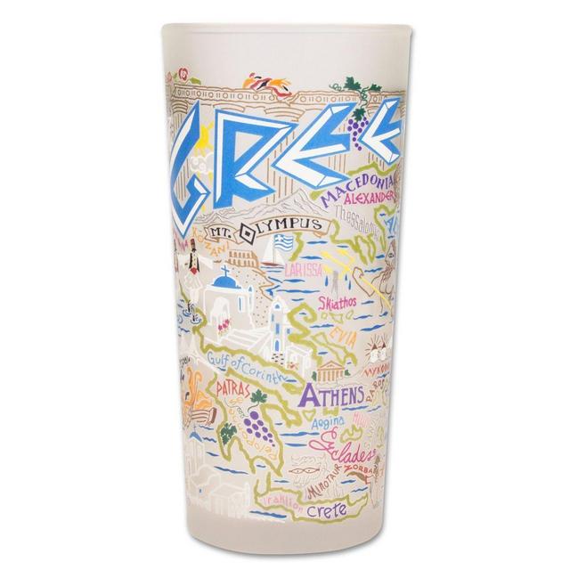 Greece Drinking Glass