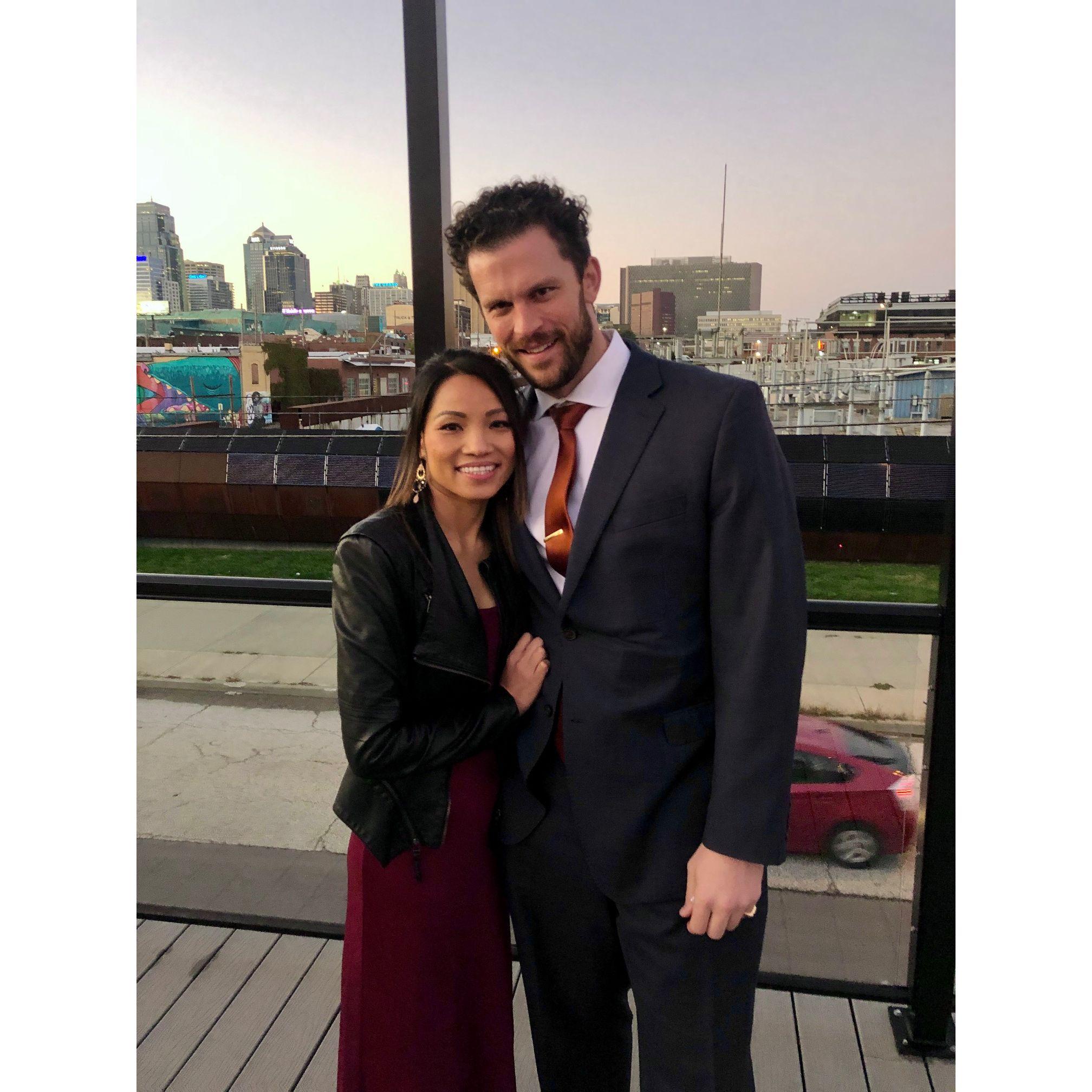 Our first time attending a wedding together