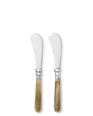 Bone Handled Cheese Spreaders, Set of 2